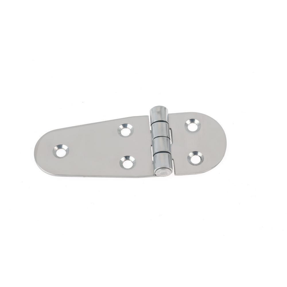 4-1/8 in. Mortise Polished Stainless Steel Surface Mounted Hinge