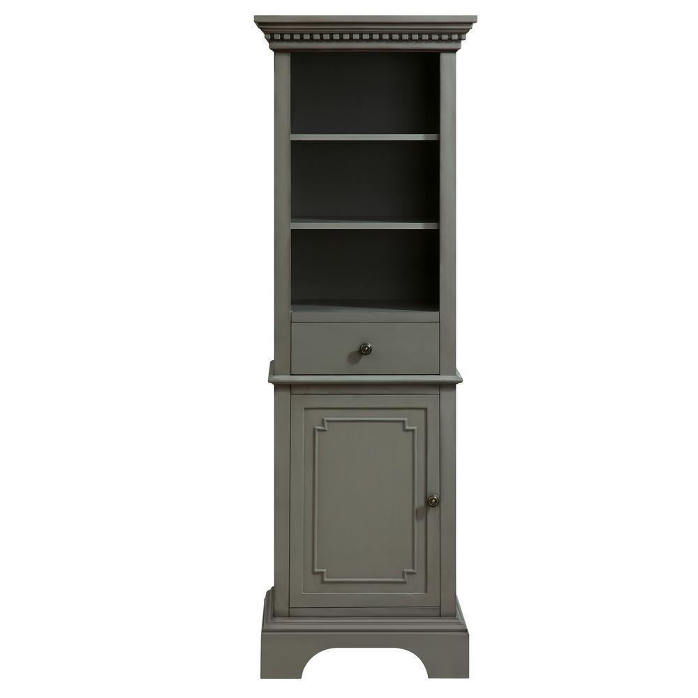 Hastings 22 in. W x 16 in. D x 65 in. H Linen Tower in French Gray
