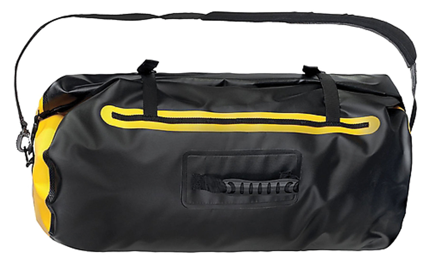 Singing Rock Dry Duffle 60L: Waterproof Storage Solution in Black/Yellow