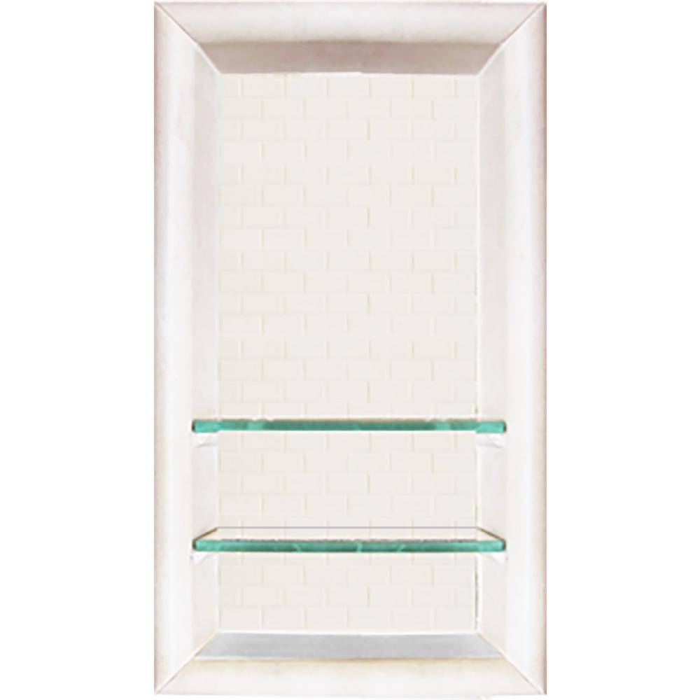 Classic Style 12 in. x 4 in. x 24 in. Shower Niche in Natural Buff