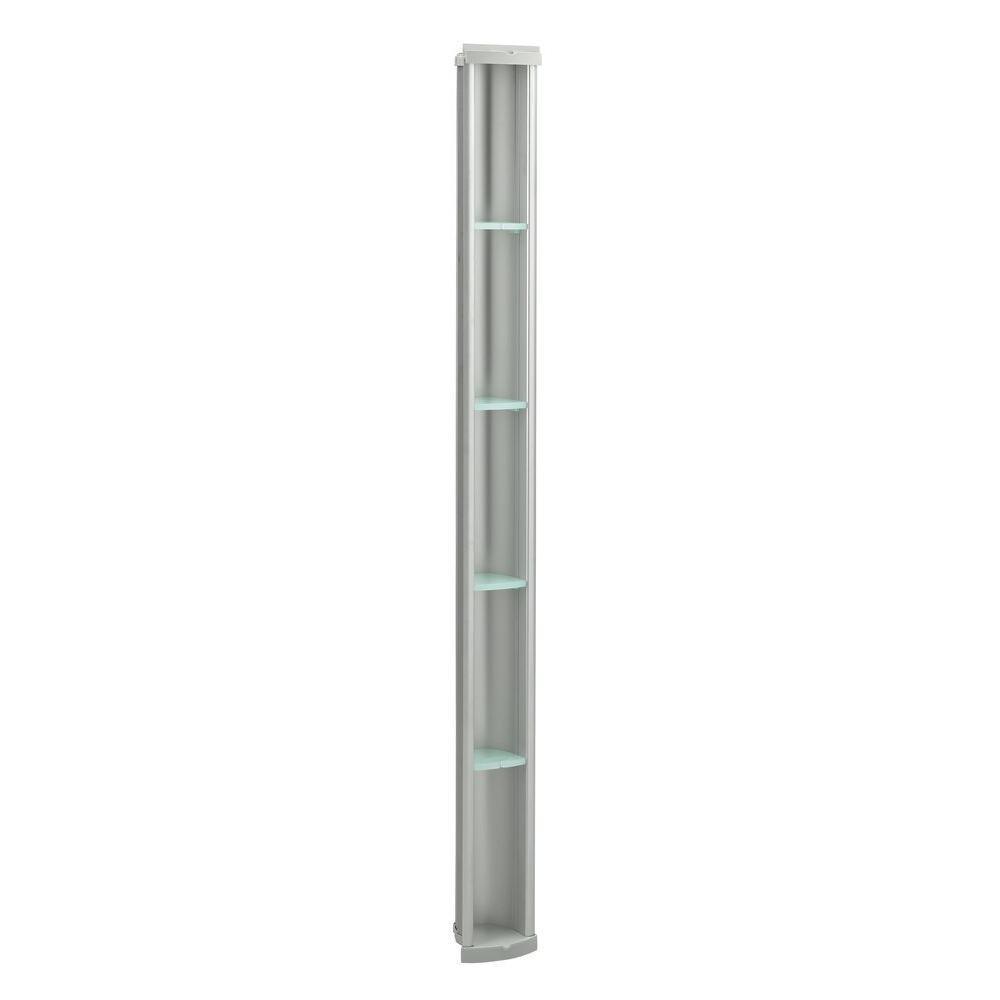 Pilaster Shower Niche in Matte Nickel