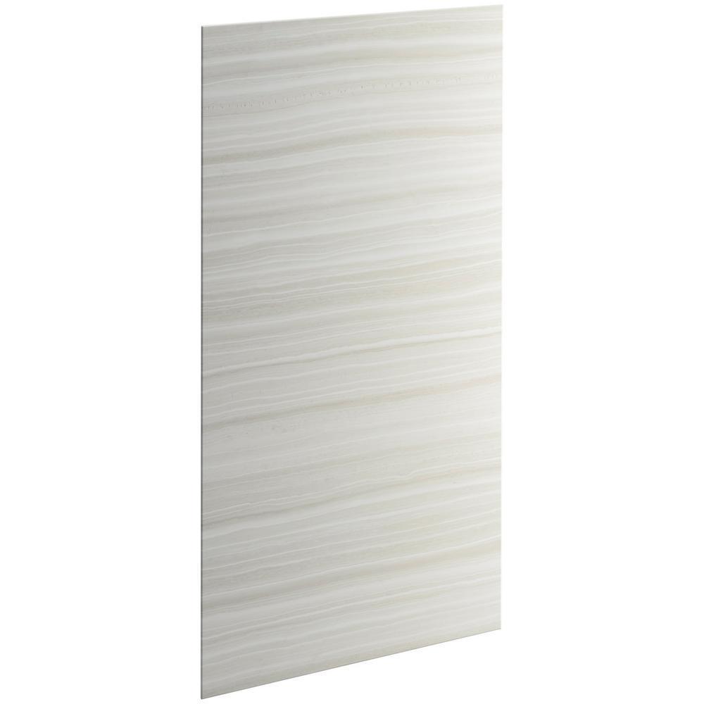 Choreograph 72 in. x 32 in. Shower Side Wall in VeinCut Dune (Set of 2)