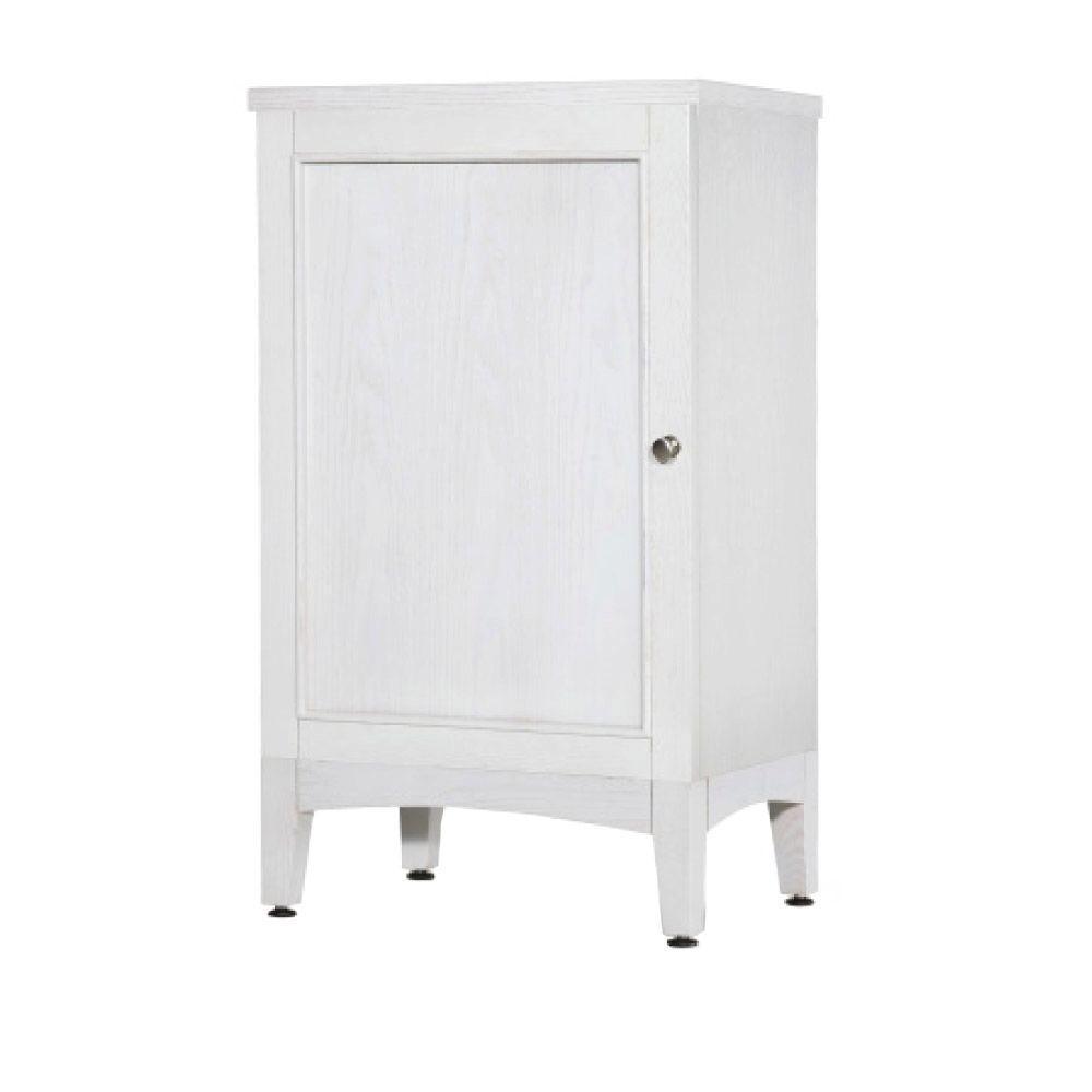 Kent 19 in. W x 33 in. H x 14 in. D Bathroom Linen Storage Cabinet in Whitewash