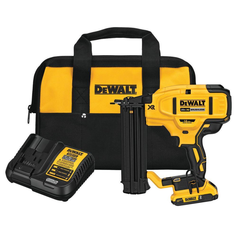 20-Volt Max Lithium-Ion 18-Gauge Cordless Brad Nailer Kit