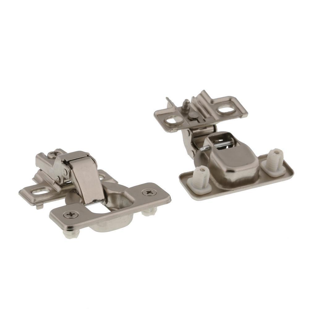 Half Overlay 120 Deg. Opening Concealed Hinge For Framed Cabinets (2-Pack)