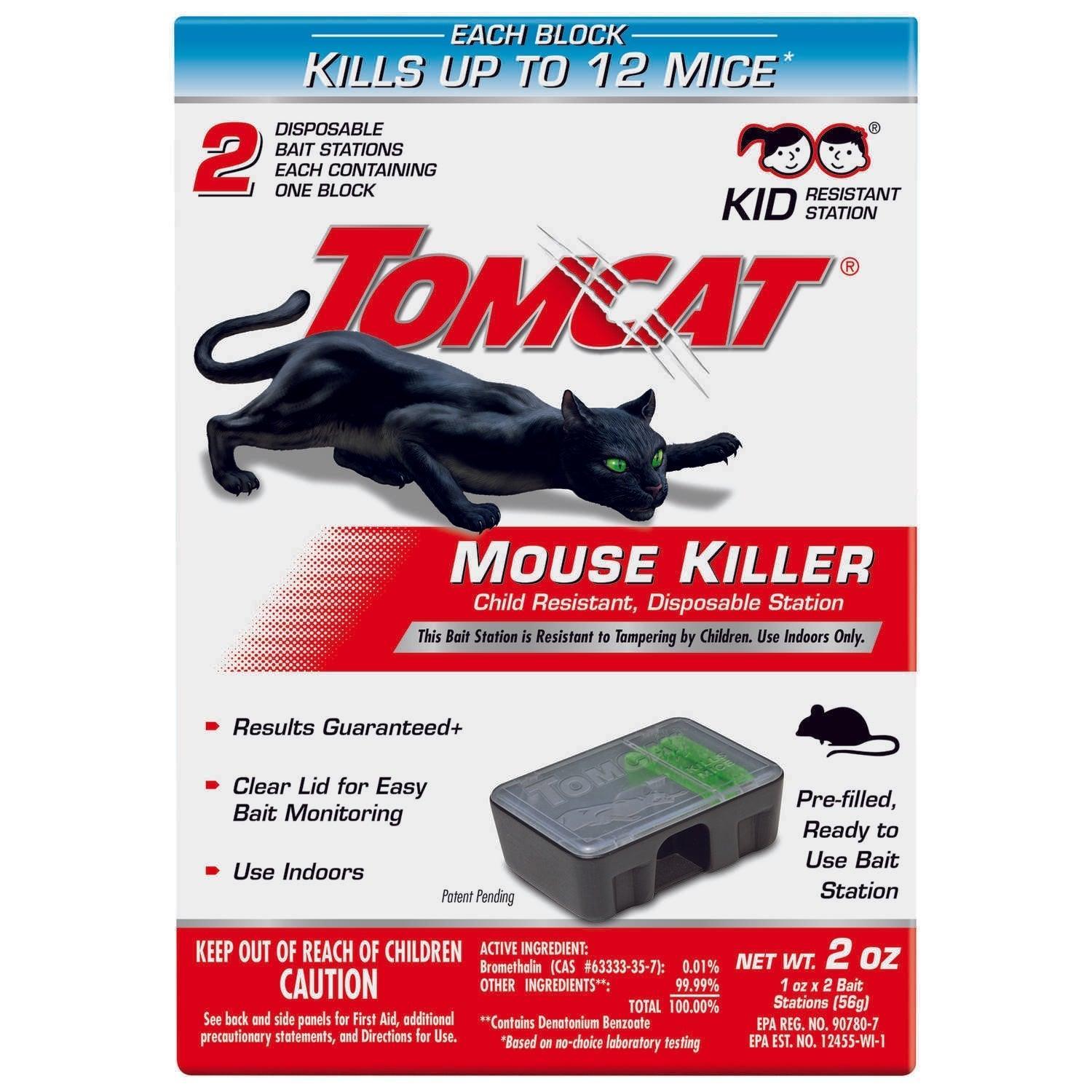 Tomcat Bait Station Blocks For Mice 2 pk