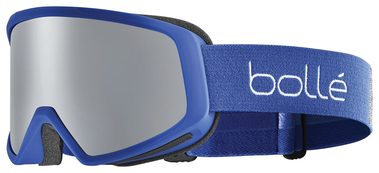 Bolle Bedrock Plus Blue Matte Black Chrome Sunglasses