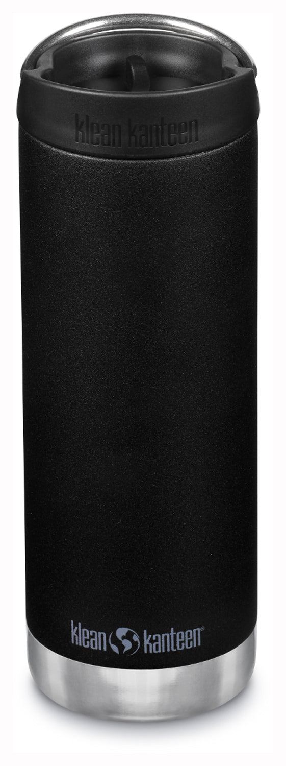 Klean Kanteen Tkwide 16 Oz Water Bottle with Cafe Cap - Black