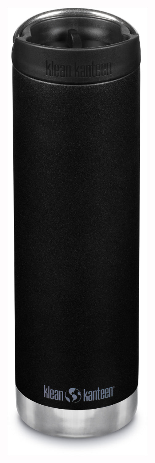 Klean Kanteen Tkwide 20 Oz Water Bottle with Cafe Cap - Black