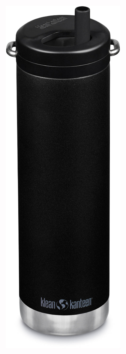 Klean Kanteen TKWide 20 oz Water Bottle with Twist Cap - Black