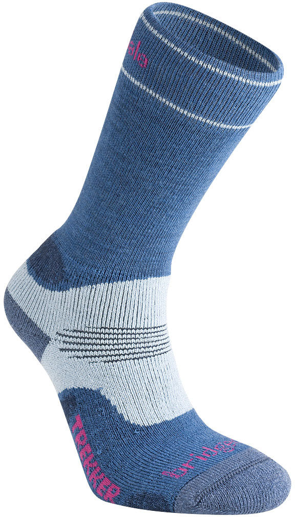 Bridgedale Trekker Hike Midweight Women's Blue Socks - Size Medium