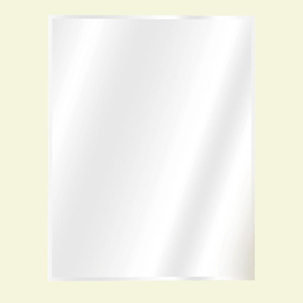 16 in. W x 20 in. H X 4 in. D Recessed or Surface Mount Frameless Beveled Bathroom Medicine Cabinet