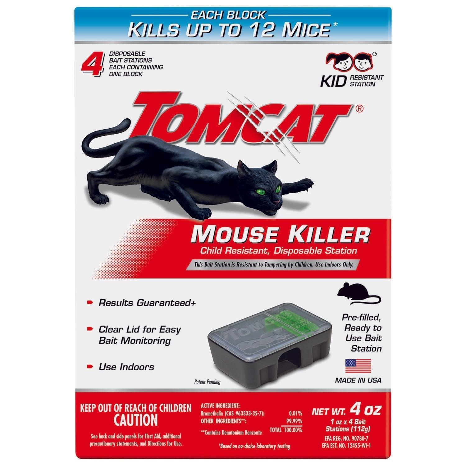 Tomcat Bait Station Blocks For Mice 4 pk