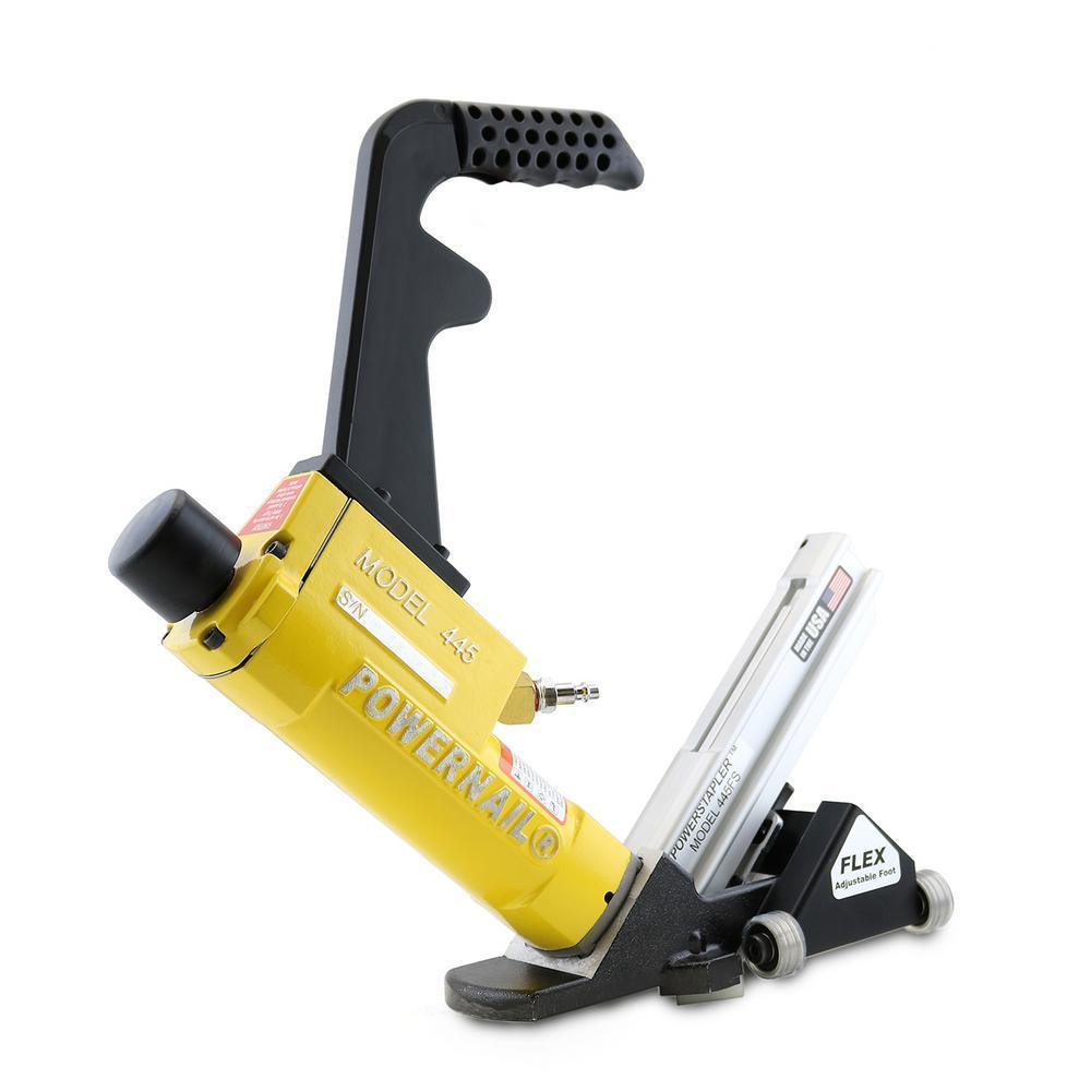 15.5-Gauge Flex Power Roller Pneumatic Hardwood Flooring Power Stapler
