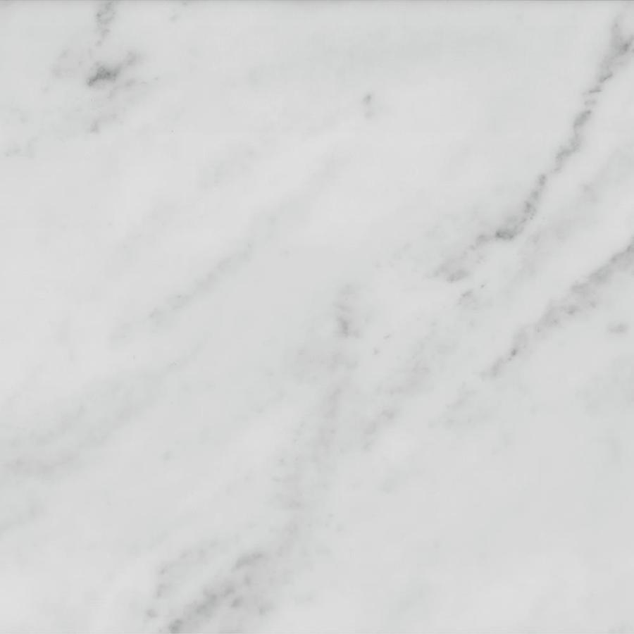 Transolid 49-in White Carrara Natural Marble Single Sink Bathroom Vanity Top