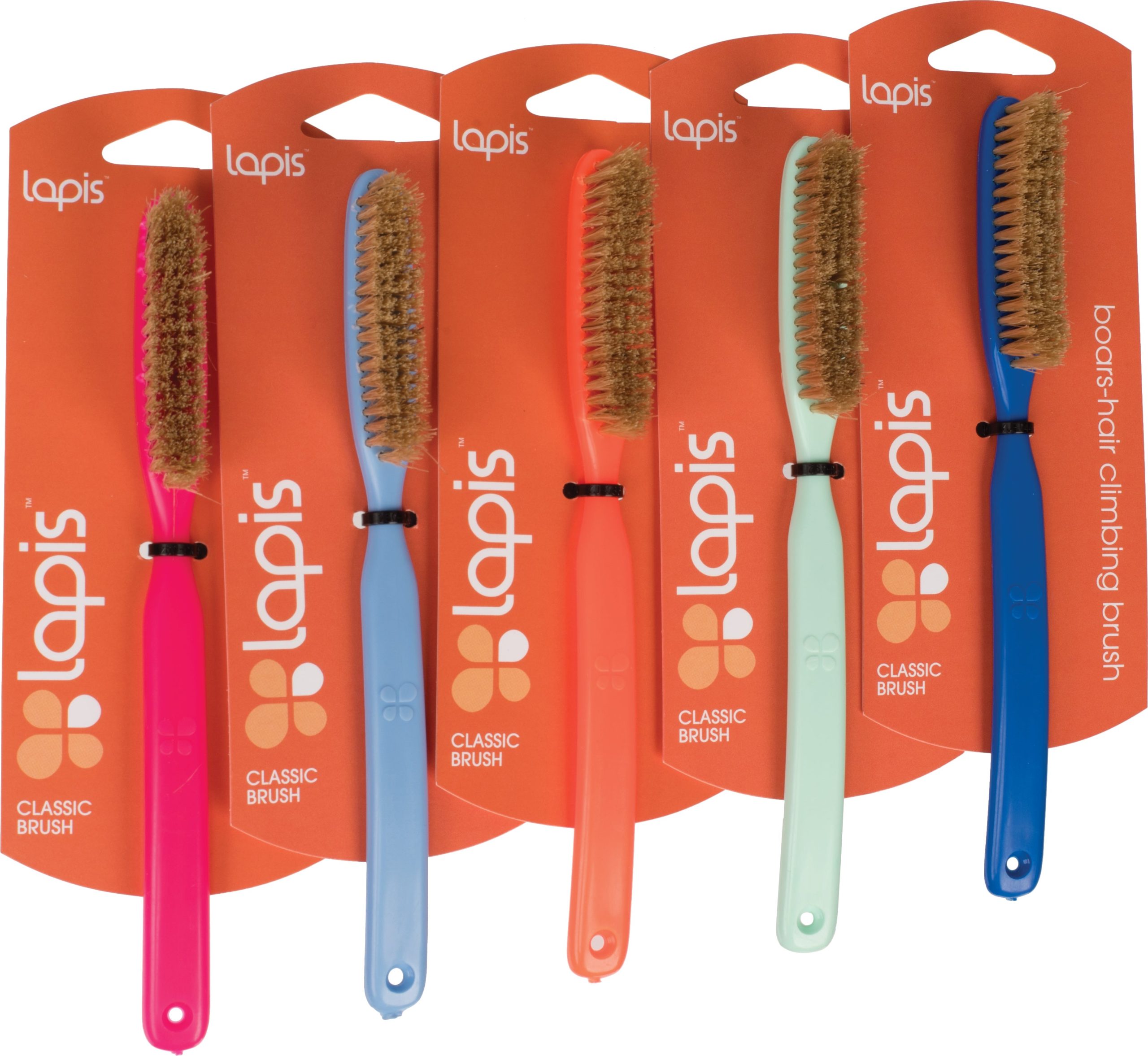 Lapis Boar's Hair Brush Set with Bom Chalk - Ultimate Hair Care Kit for Styling and Grooming