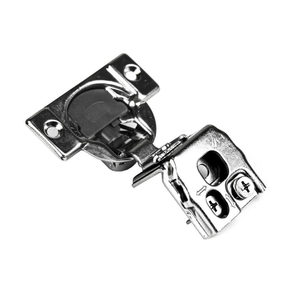 105-Degree 1-1/2 in. (35 mm) Overlay Soft Close Face Frame Cabinet Hinges with Installation Screws (15-Pairs)