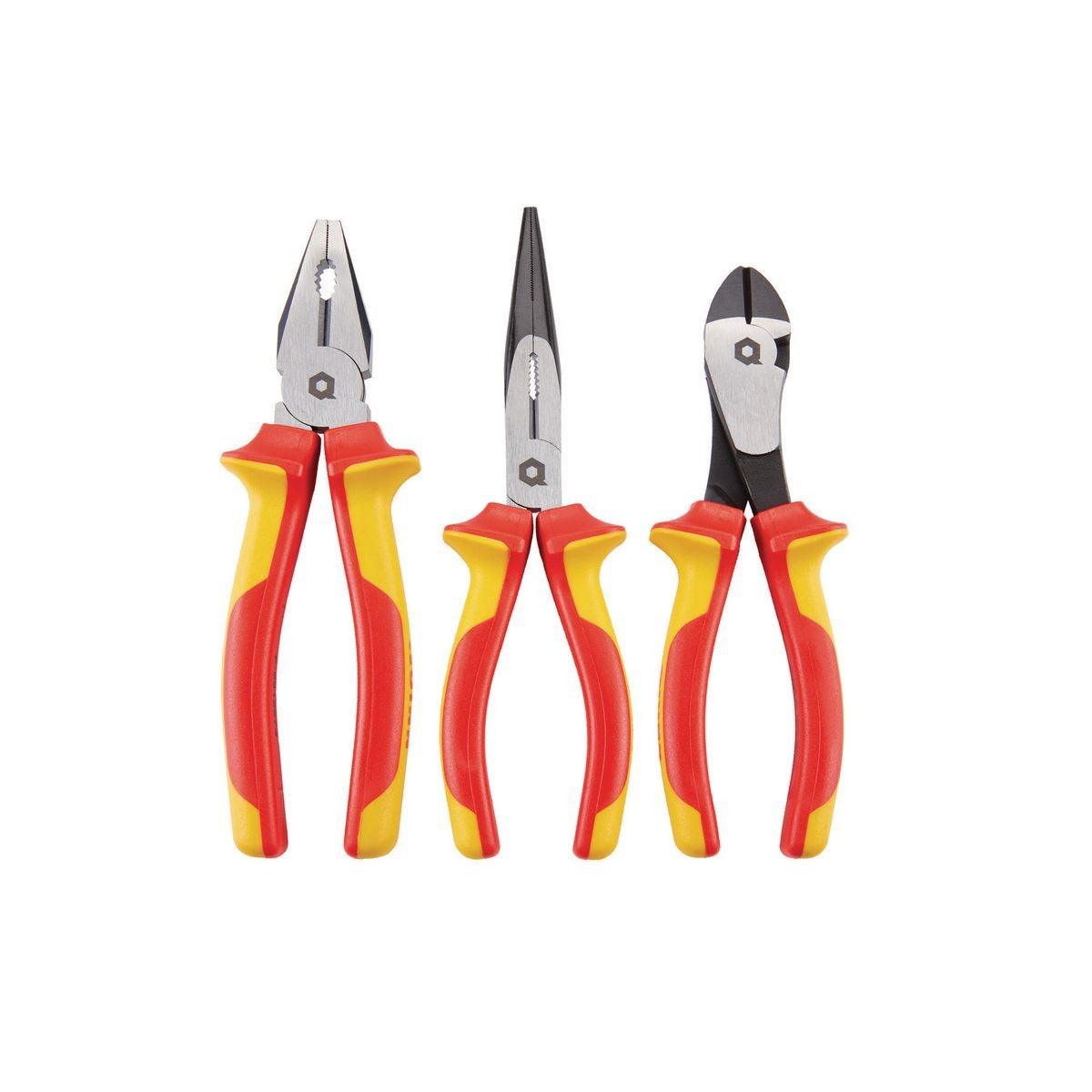 High Voltage Electrician's Pliers, 3 Pc.