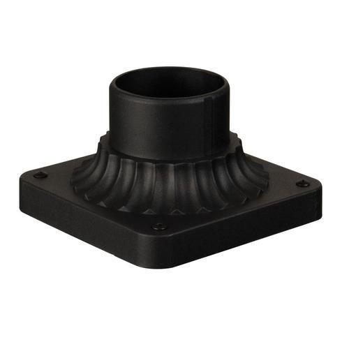 Craftmade Pole Adapter Cast-Watt 3.5-in Textured Matte Black Traditional Pier Mount