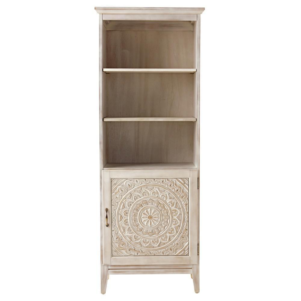 Chennai 25 in. W Linen Cabinet in White Wash