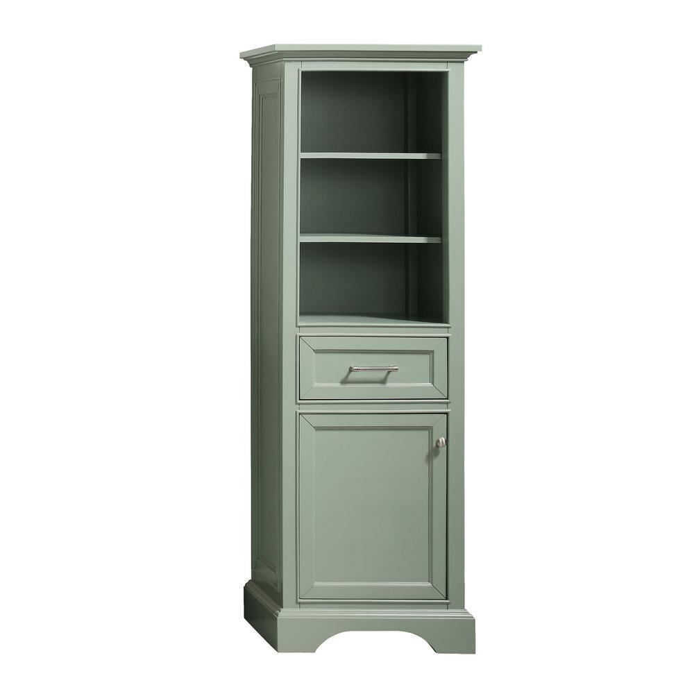 Windlowe 22 in. W x 16 in. D x 65 in. H Floor Linen Tower in Sea Green