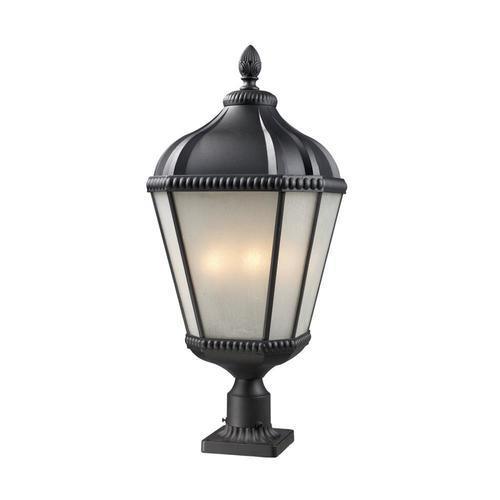 Z-Lite Waverly 60-Watt 29.75-in Black Traditional Post Light