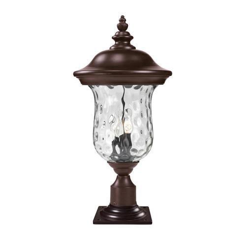Z-Lite Armstrong 60-Watt 25.5-in Bronze Traditional Post Light