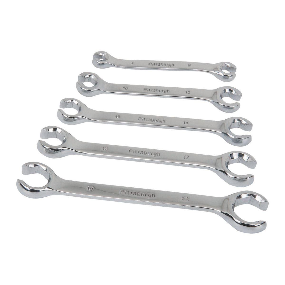 Metric Double-End Flare Nut Wrench Set, 5 Pc.