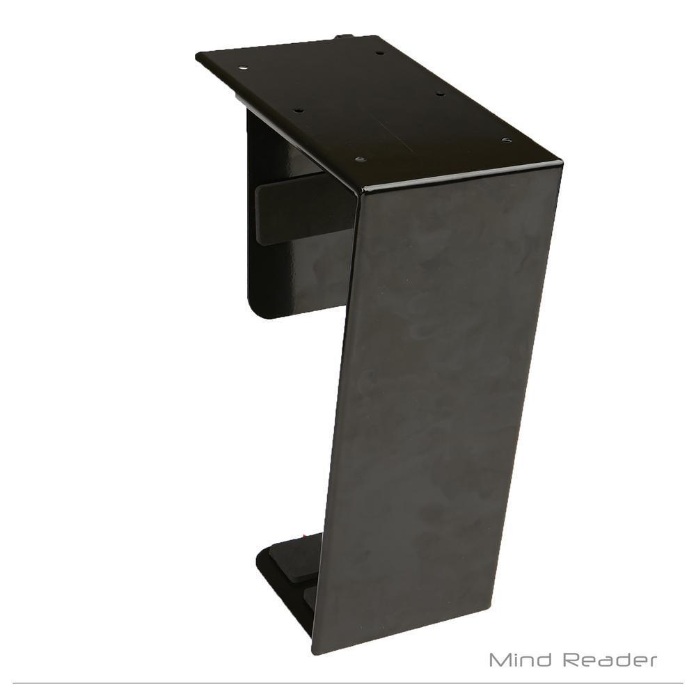 Black Under Desk Computer Tower Adjustable Holder