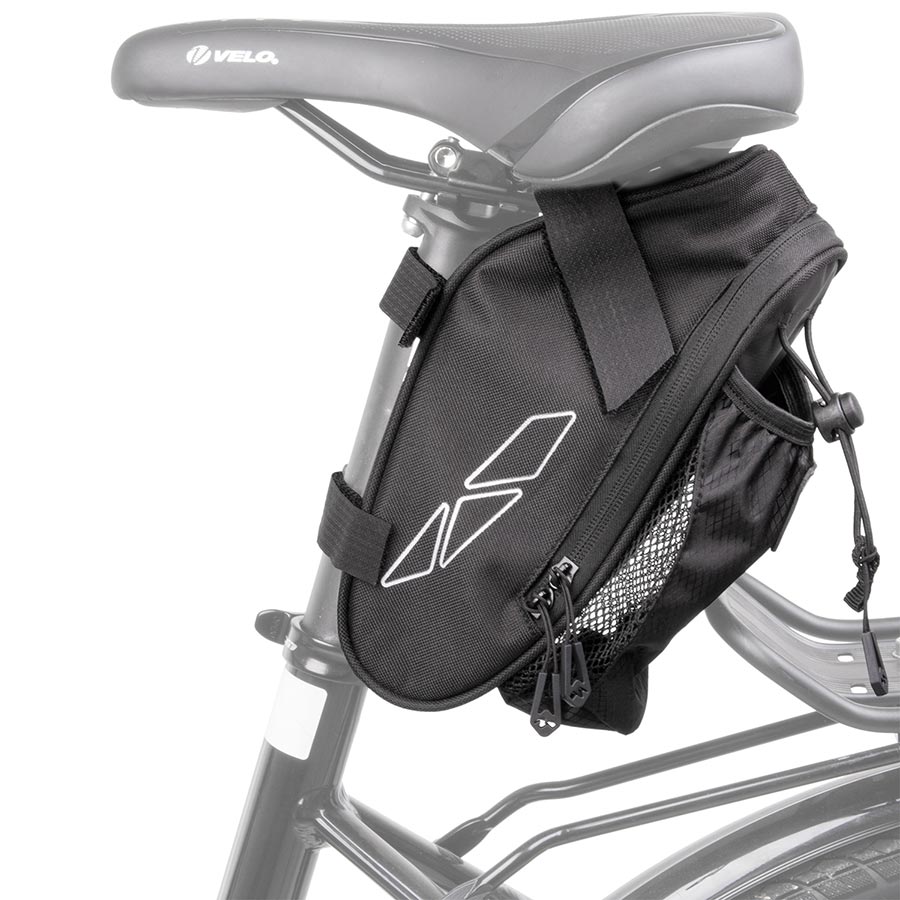 M-Wave Amsterdam Bottle Saddle, Seat Bag, Black