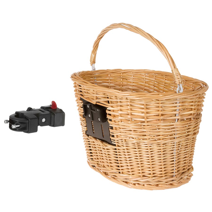 Front Bike Basket M-Wave BA-FW Clip Stem , , 38x27x28cm, Tan