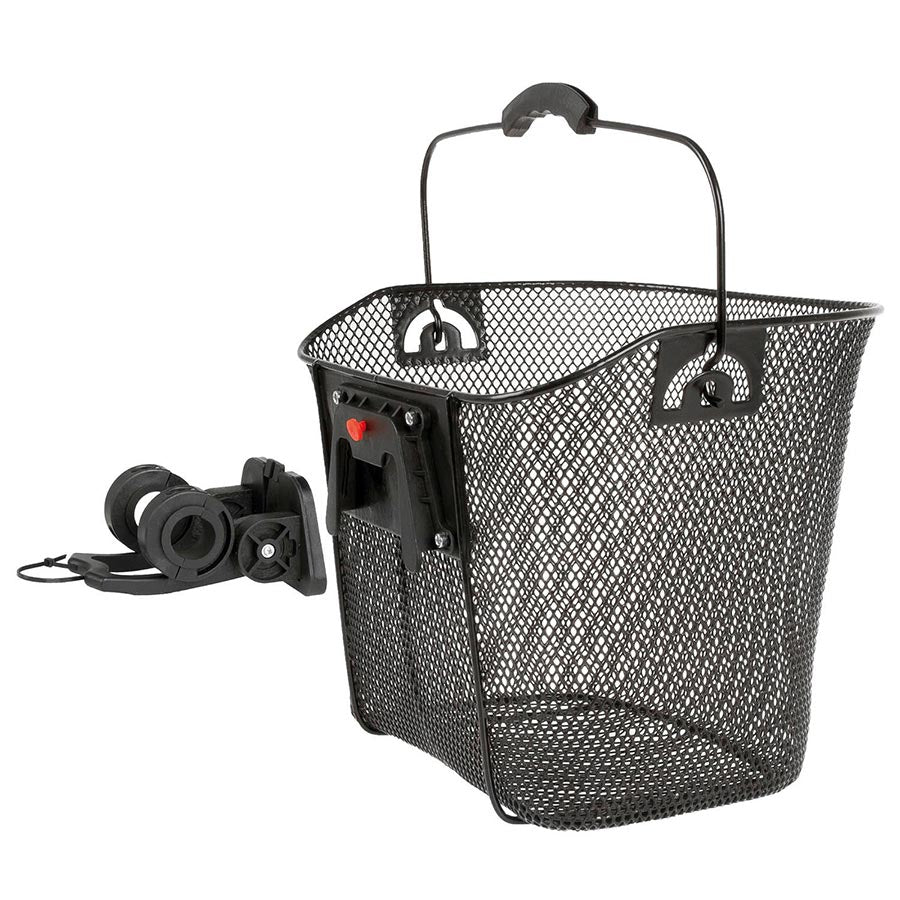 Front Bike Basket Ventura Mesh , 34.5x26.5x26cm, Black