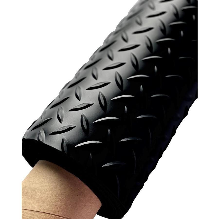 G-Floor Diamond Tread 8-1/2-ft x 22-ft Midnight Black Diamond Plate Garage Floor Roll