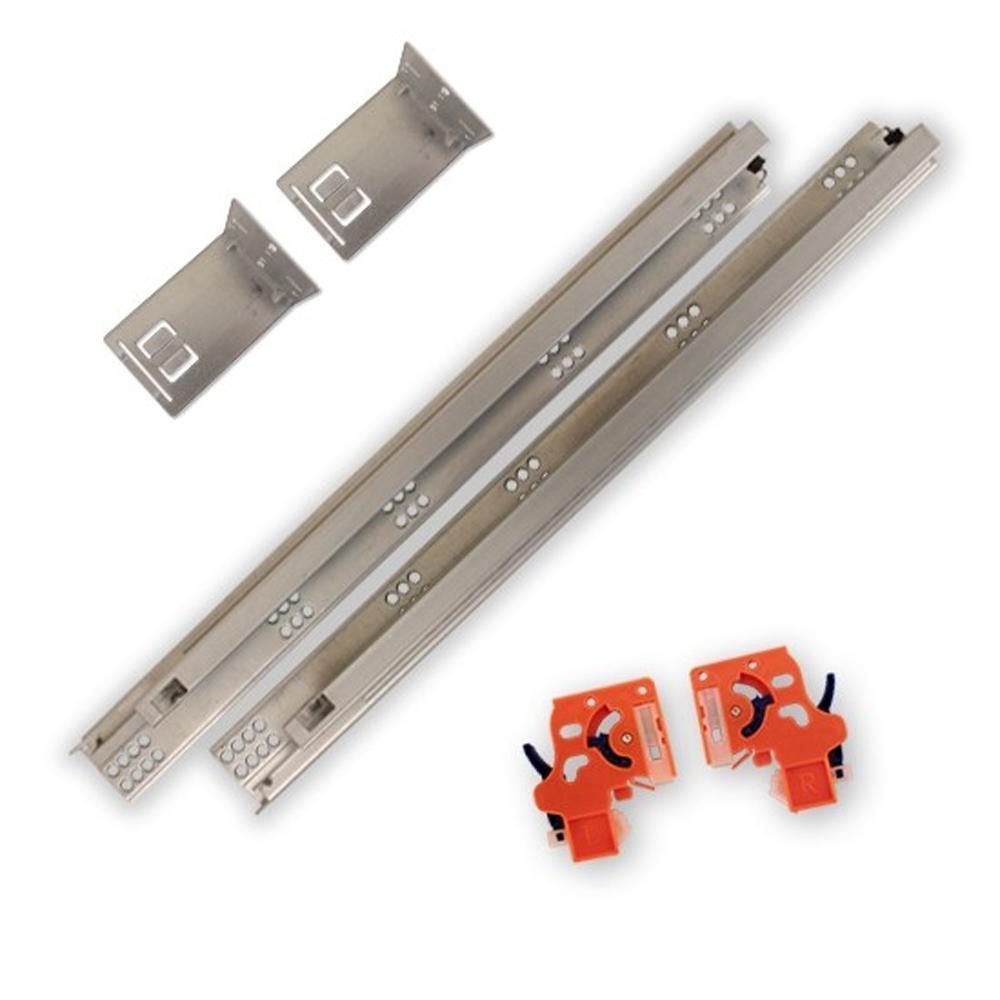 21 in. Soft Close Full Extension Undermount Drawer Slides Kit