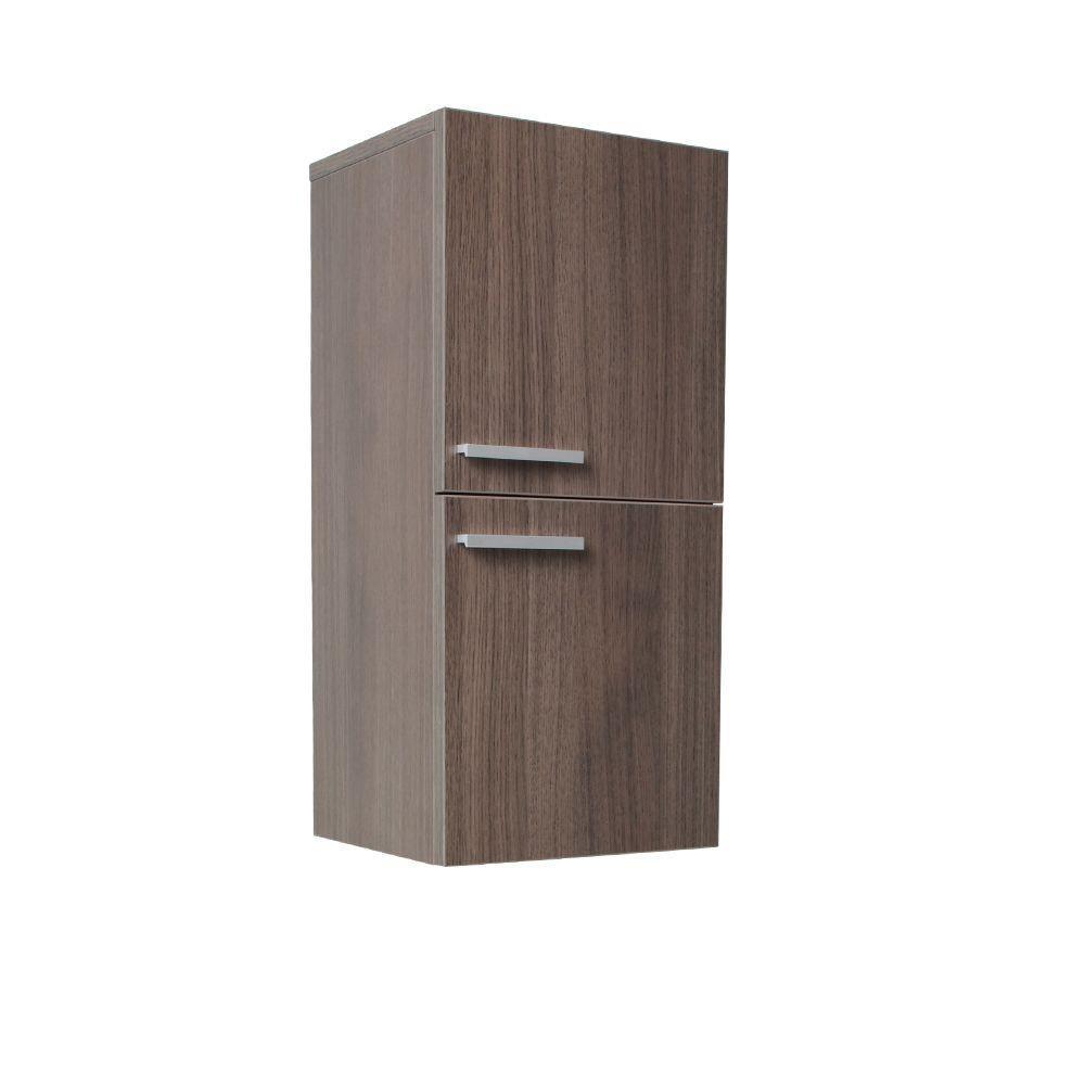 12-63/100 in. W x 27-1/2 in. H x 12 in. D Bathroom Linen Storage Cabinet in Gray Oak