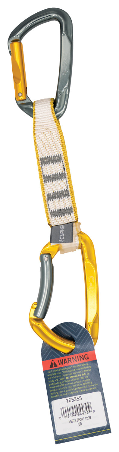 Enhance Your Climbing Experience with Cypher Vesta Sport 12cm Quickdraws