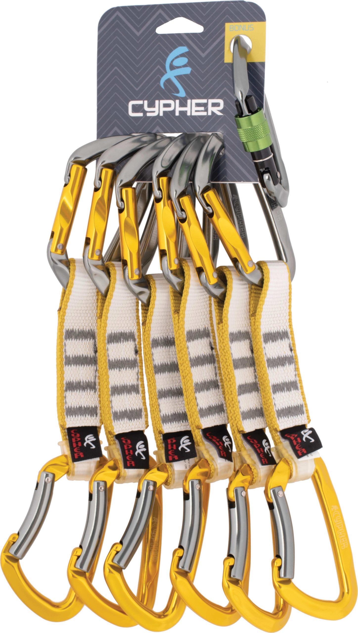 Cypher Vesta Sport Quickdraws - 12cm, 6 Pack