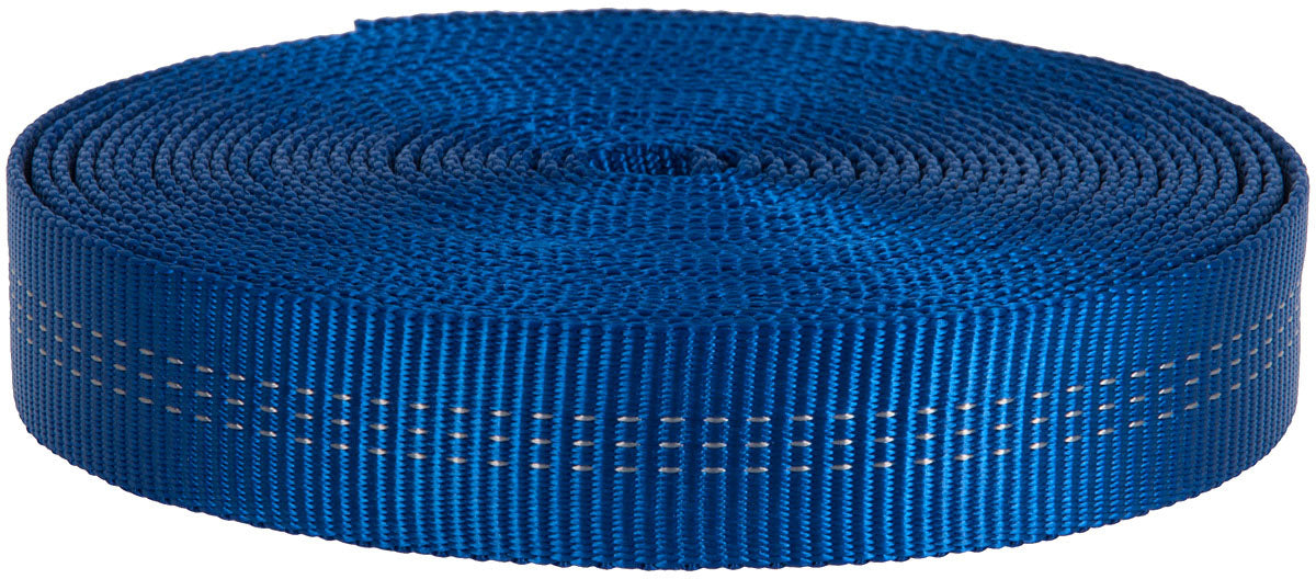 30 Ft 1" Blue Tubular Nylon Webbing: Versatile and Durable for Slings and Webbing Needs