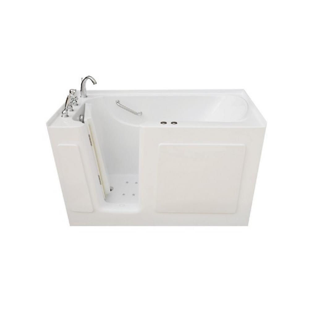 5 ft. Left Drain Walk-In Whirlpool and Air Bath Tub in White with Tranquility Package