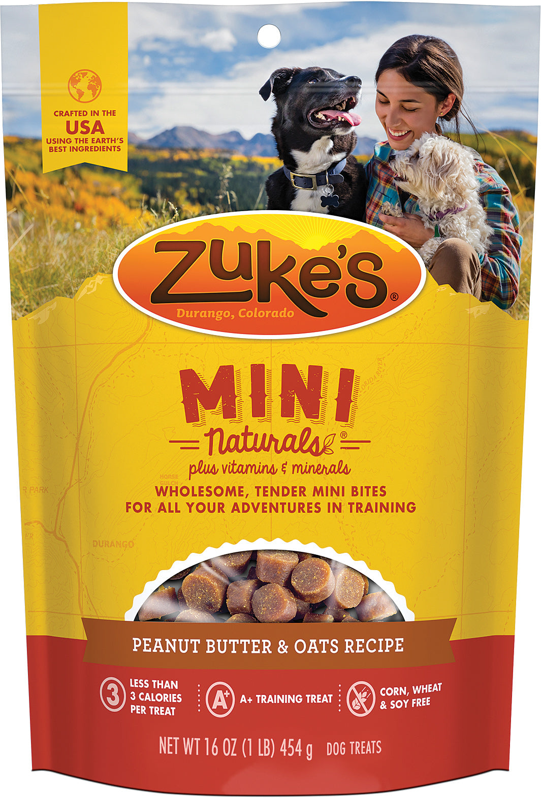 Zuke's Mini Naturals Peanut Butter & Oats Dog Treats - 16 oz