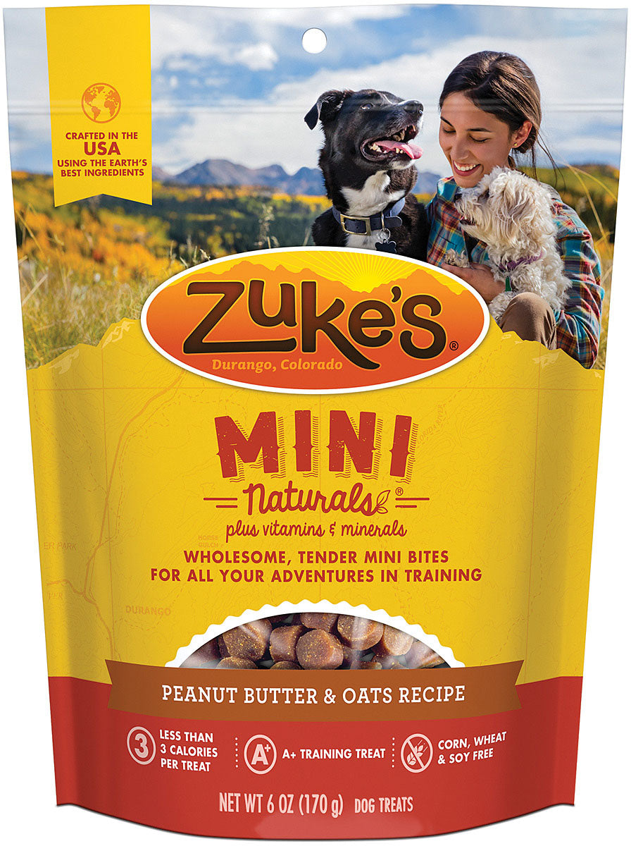 Zuke's Mini Naturals Peanut Butter & Oats Dog Treats - 6 oz