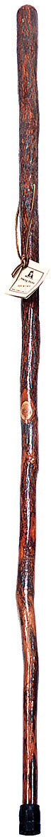 Whistle Creek Hickory Hiking Stick - Handcrafted 54" Hickory Hiking Staff