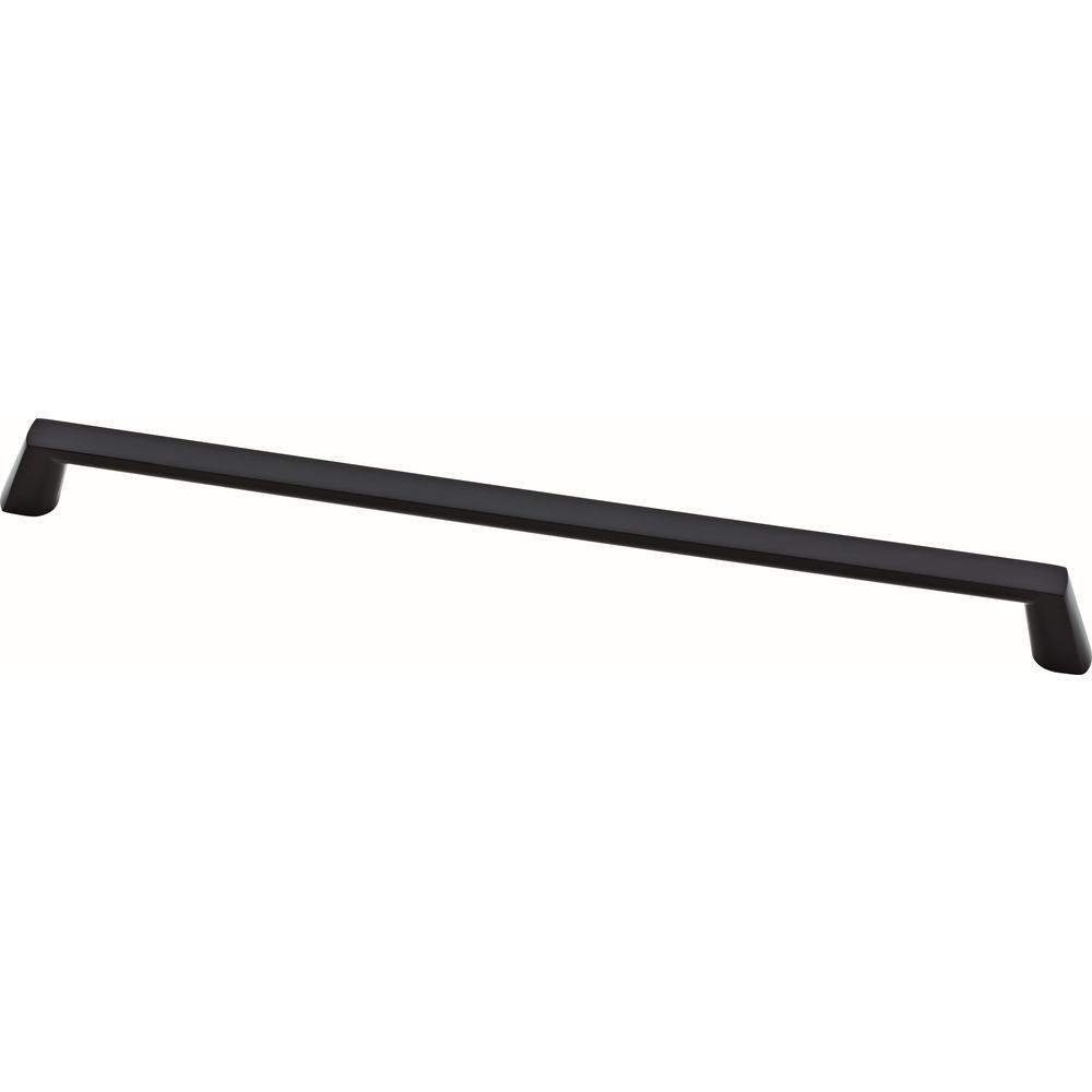Soft Modern 12 in. (305mm) Center-to-Center Matte Black Appliance Pull