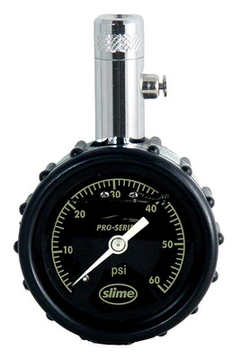 Slime Pro Series Liquid-Filled Dial Gauge 0-60 PSI (20289)