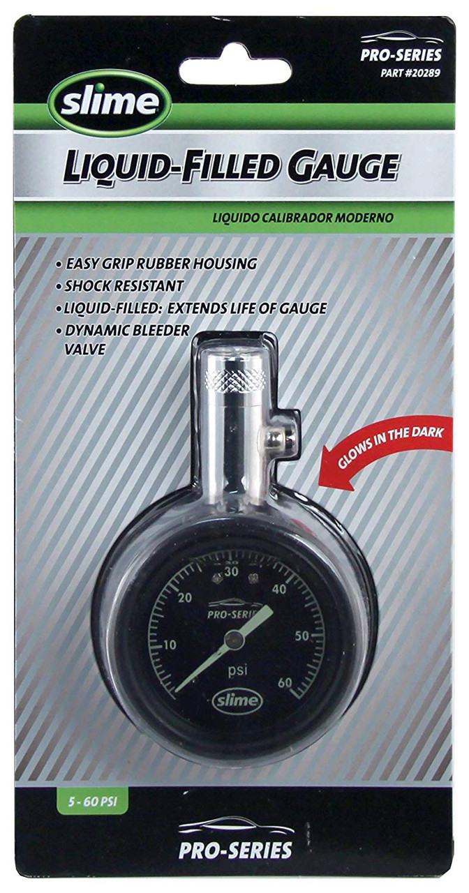 Slime Pro Series Liquid-Filled Dial Gauge 0-60 PSI (20289) - Image 2
