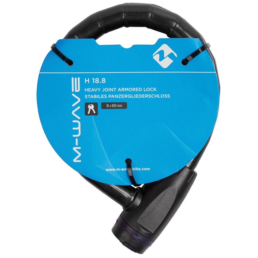 M-Wave H 18.8 Chain Lock Key, 18mm, 80cm, Black