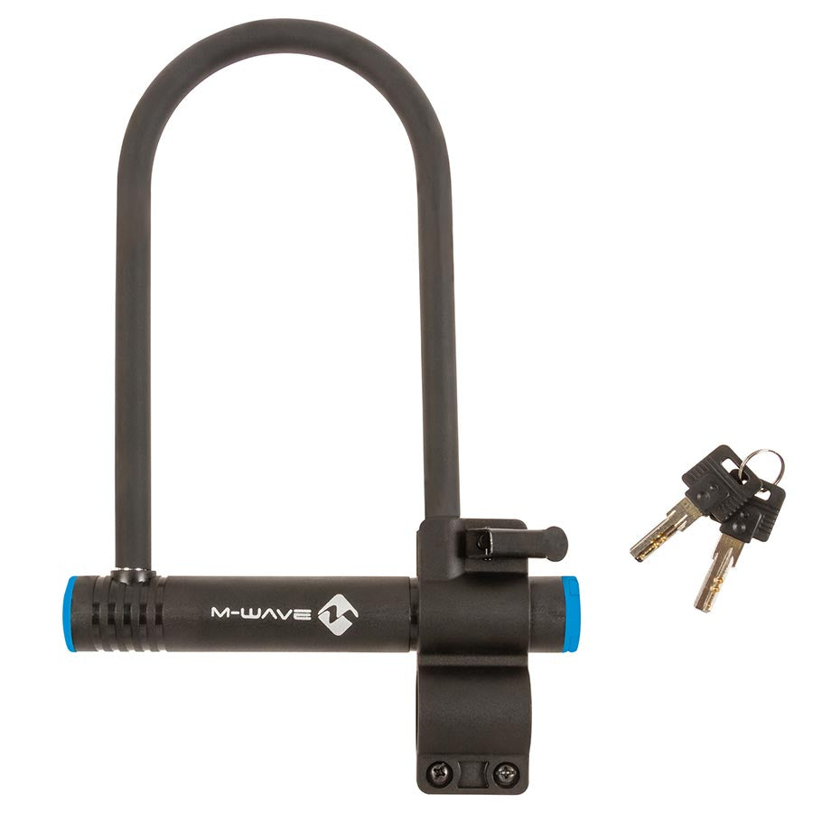 M-Wave B 245 U-Lock Key 105x205mm, Thickness in mm: 14mm, Black