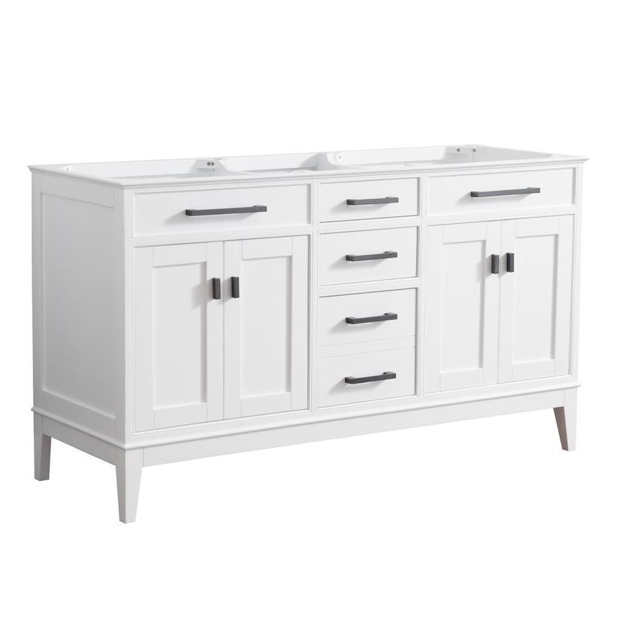 Avanity Madison 60-in White Bathroom Vanity Cabinet