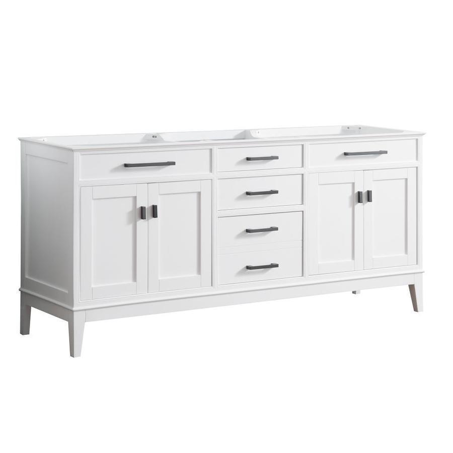 Avanity Madison 72-in White Bathroom Vanity Cabinet