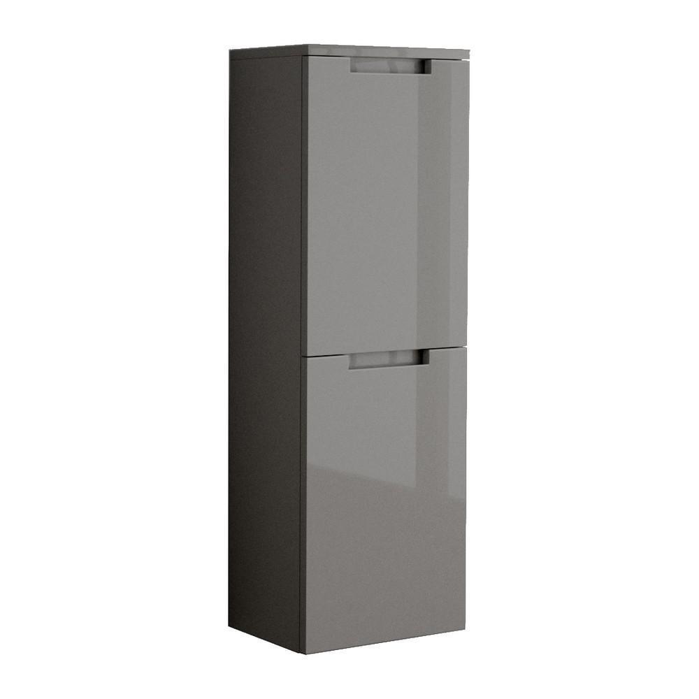 Oasi 14-9/50 in. W Wall Mounted Linen Cabinet in Glossy Slate